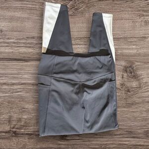 Stylish Gray and Cream Women's Leggings‎